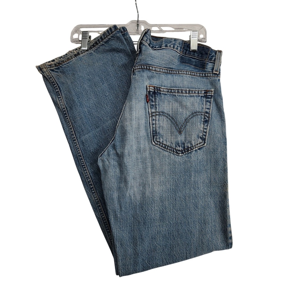 Levis 34x34 Blue 529 Low Rise Straight Leg Jeans Y2K Grunge Skater Streetwear90s